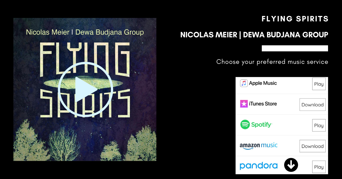 Nicolas Meier and Dewa Budjana Group's album titled Flying Spirits